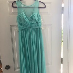 Tiffany Blue David’s Bridal Bridesmaid Dress